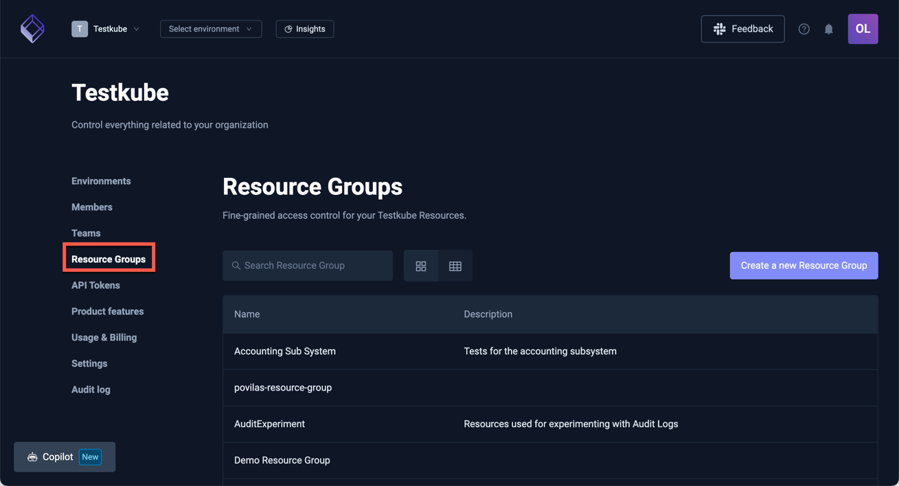 Resource Groups Overview